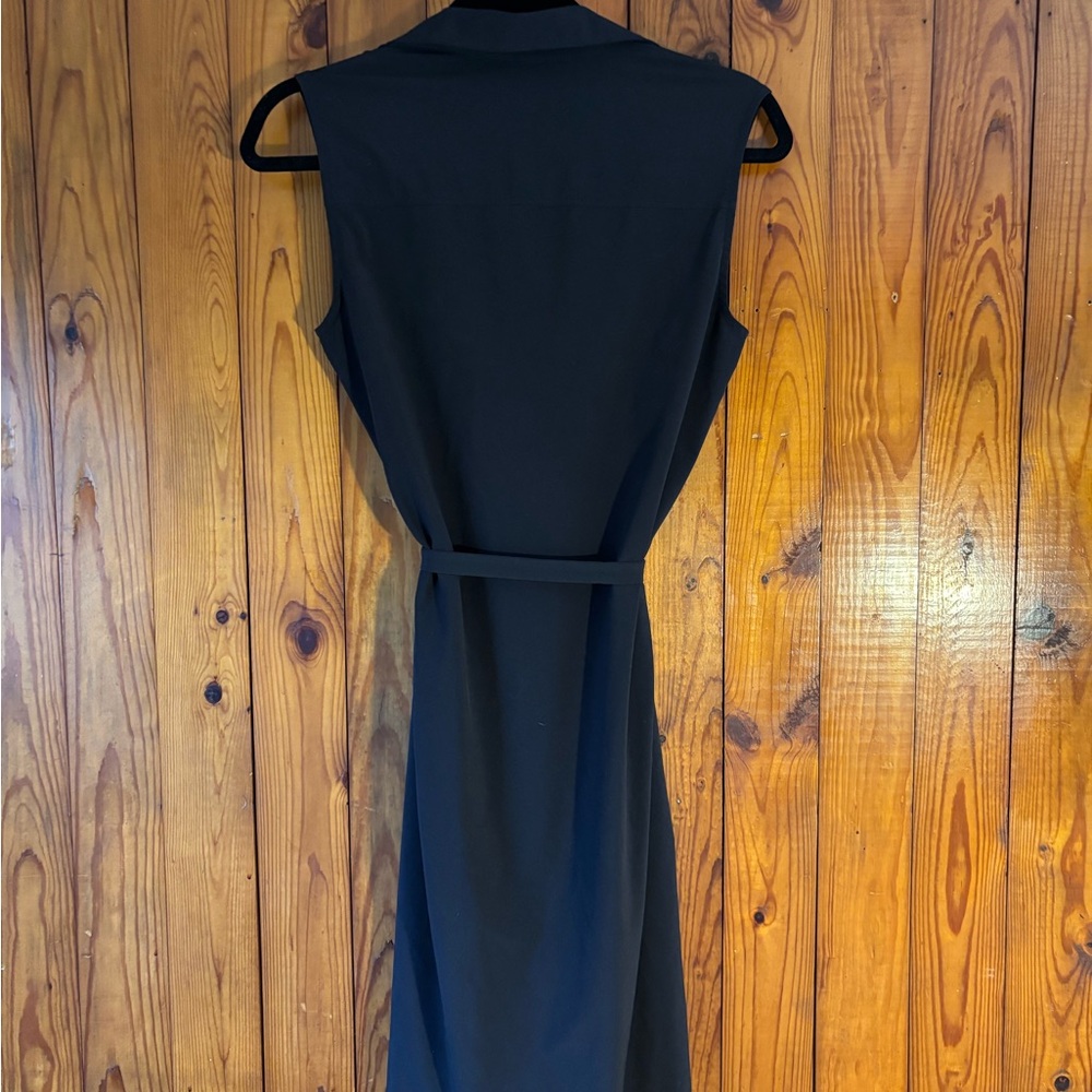Eddie Bauer Black Sleeveless Dress with Tie Waist - Picture 4 of 5